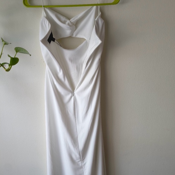 NWT ZARA White Strapless Cutout Maxi Dress - Size Small - Picture 10 of 12